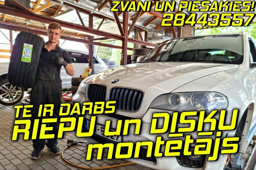 Riepu montētājs – TE IR DARBS