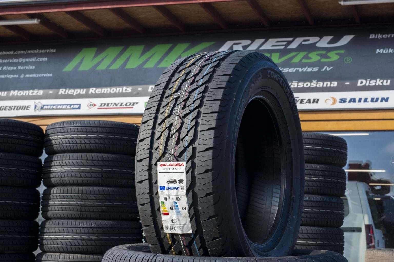 265/65R17 Lassa Competus A/T2 112T RP DOT (Bridgestone) • MMK Riepas