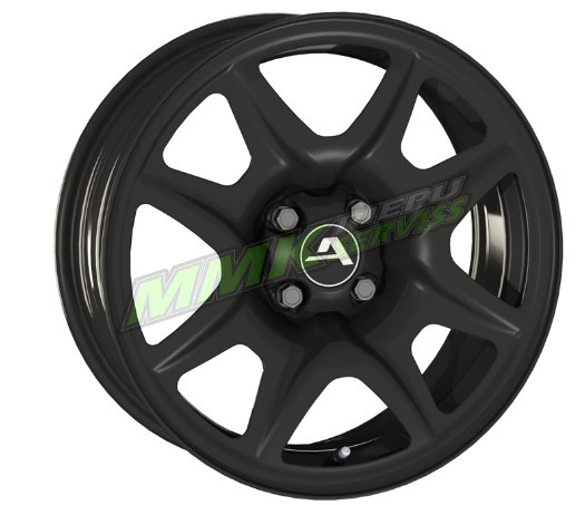 R16X6.5 4X100 ET 32 60.1 Alcar HybridRad 200100B Black dzelzs - Aluminija A riepas