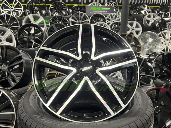 R16X6.5 5X108 ET 48  Dezent TR dark Black/polished - Aluminija A riepas