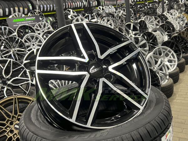 R16X6.5 5X108 ET 48  Dezent TR dark Black/polished - Aluminija A riepas