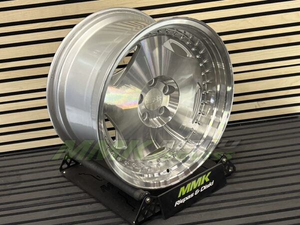 R16x9 4X100 ET 20 73.1 HX029 MSPL (Polished Silver+Polished Lip) - Aluminija A riepas