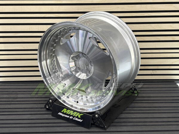 R16x9 4X100 ET 20 73.1 HX029 MSPL (Polished Silver+Polished Lip) - Aluminija A riepas