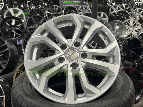 R17X7 5X100 ET 45 57.1 DEZENT KS SILVER - Aluminija A riepas