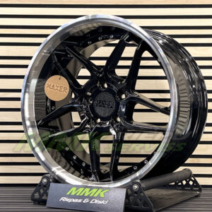 R18x8.5 5X120 ET 20 74.1 SSA01 (HX030) BLPL (Black+Polished Lip) - Aluminija A riepas