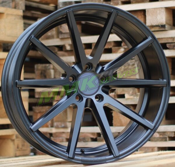 R18x8 5X108 ET 40 67.1 HX014 BLHM (Black Half Matt) - Aluminija A riepas
