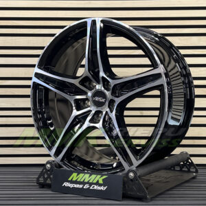 R18X8 5X108 ET 42 63.4 VENUE VL5 BLACK+POLISHED - Aluminija A riepas