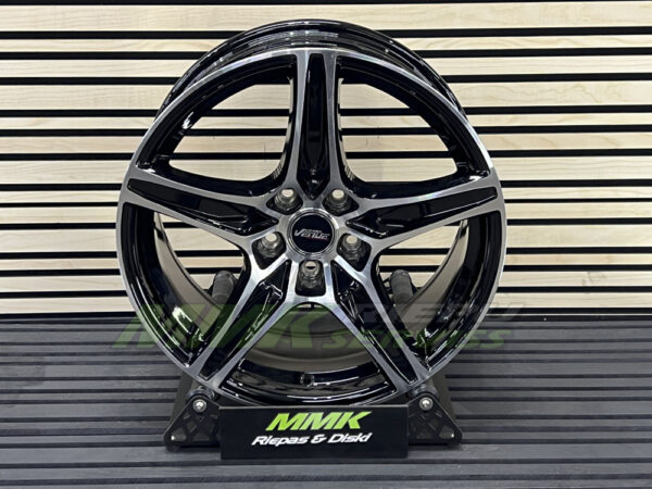 R18X8 5X108 ET 42 63.4 VENUE VL5 BLACK+POLISHED - Aluminija A riepas