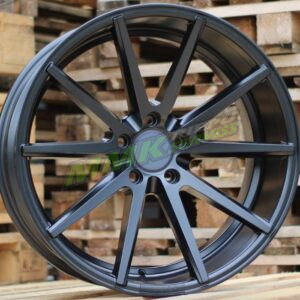 R18x8 5X112 ET 35 66.5 HX014 (QC2211) BLHM (Black Half Matt) - Aluminija A riepas