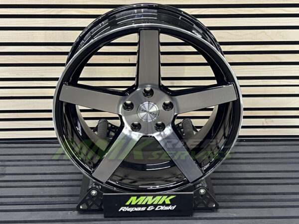 R18x8 5X112 ET 40 66.5 A5173 MB (MATT BLACK+POLISHED) - Aluminija A riepas