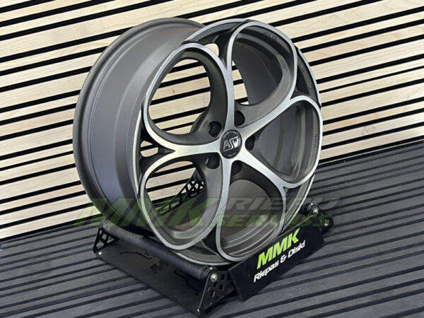 R18X8 5X112 ET 42 57.1 MSW82 GUNMETAL+POLISHED - Aluminija A riepas