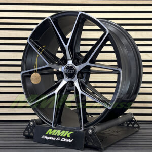 R18x8 5X115 ET 41 70.1 HX043 MB (Black Polished) - Aluminija A riepas