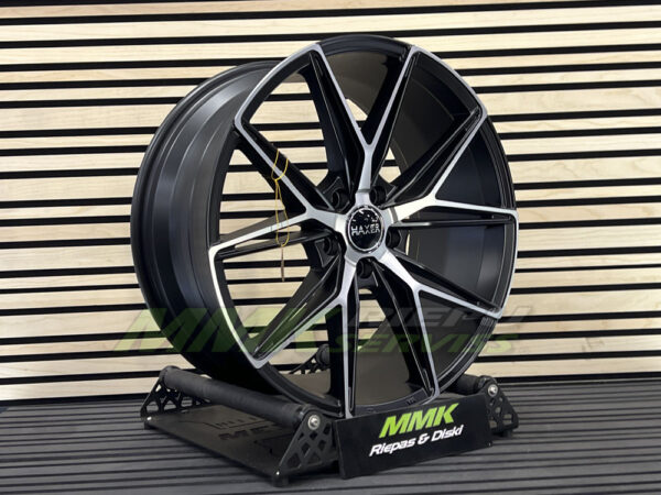 R18x8 5X115 ET 41 70.1 HX043 MB (Black Polished) - Aluminija A riepas