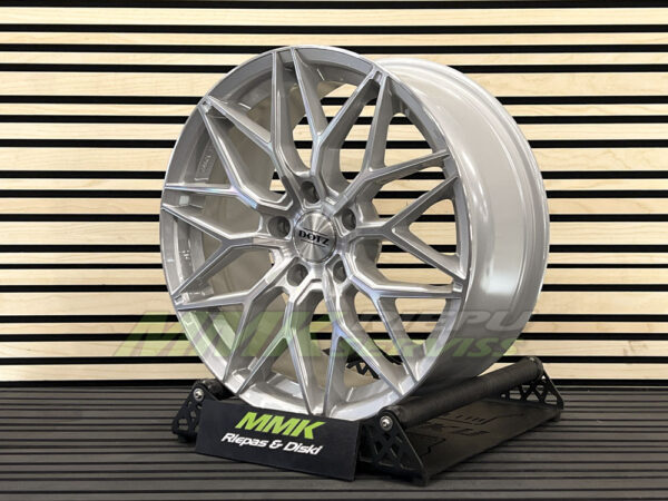 R18X8 5X120 ET 35 72.6 Dotz Suzuka blaze Silver/polished - Aluminija A riepas