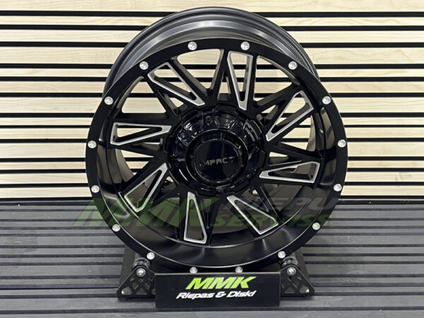 R18x9 10X120/127 ET -12 78.1 B1544 BMPL (Black Matt+Polished Lip) 4x4 - Aluminija A riepas