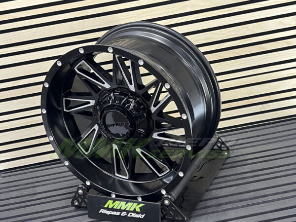 R18x9 10X120/127 ET -12 78.1 B1544 BMPL (Black Matt+Polished Lip) 4x4 - Aluminija A riepas