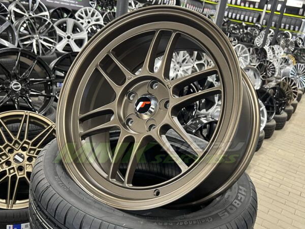 R18X9 5X120 ET 35 72.6 Japan racing JR7 BRONZA - Aluminija A riepas