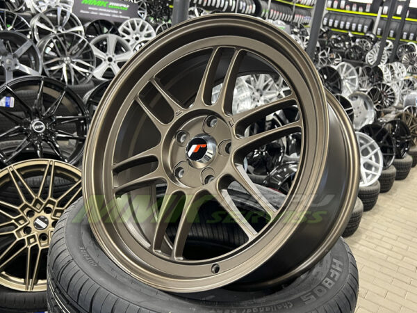 R18X9 5X120 ET 35 72.6 Japan racing JR7 BRONZA - Aluminija A riepas