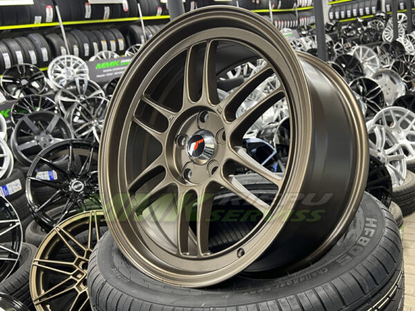 R18X9 5X120 ET 35 72.6 Japan racing JR7 BRONZA - Aluminija A riepas