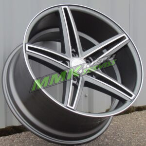 R18x9 5X120 ET 36 72.5 QC521 MGHM (Grey Polished Half Matt) - Aluminija A riepas