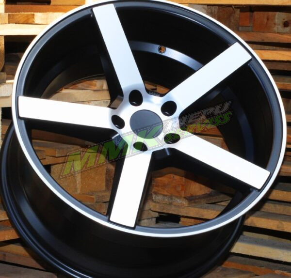 R19x8.5 5X112 ET 35 66.5 BY972 MBHM (Black Polished Half Matt) - Aluminija A riepas