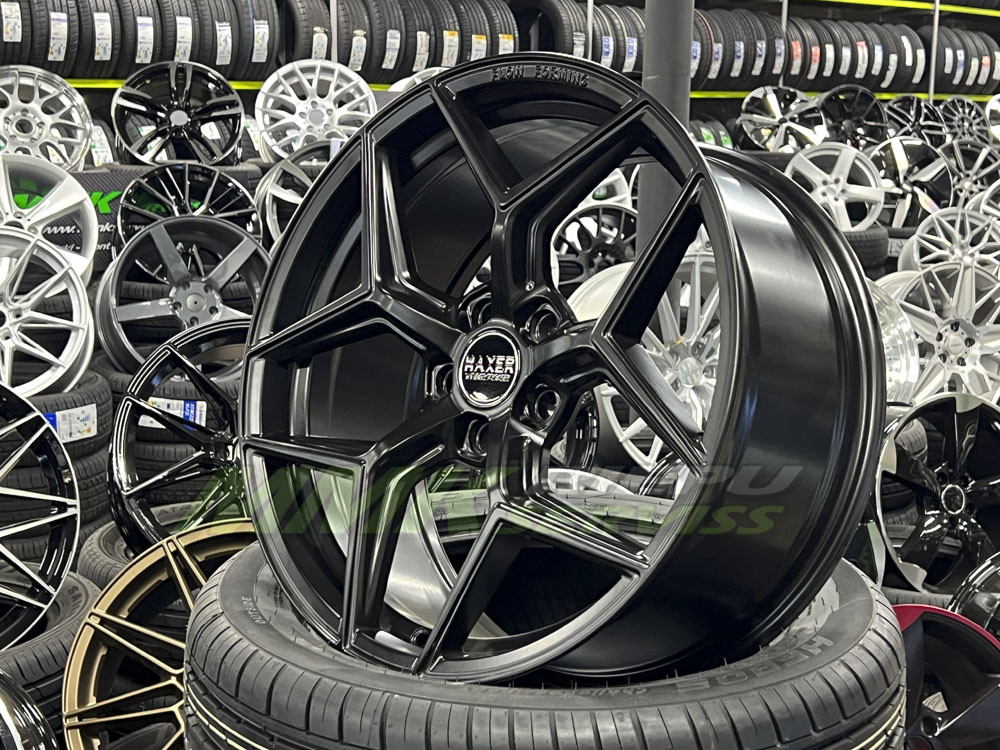 R19x8.5 5X112 ET40 66.6 HX04F Black Half Matt (BLHM) • MMK Riepas