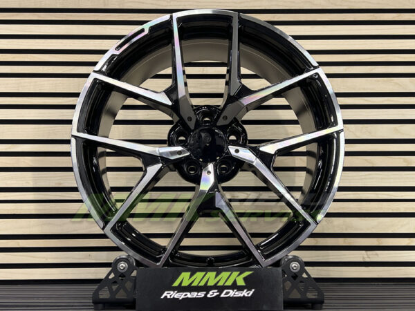 R19x8.5 5X112 ET 43 66.6 XE137 (BY1225) MB (Black Polished) MER - Aluminija A riepas