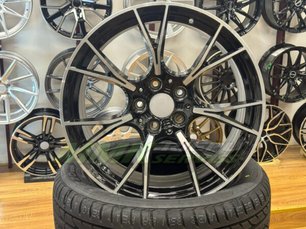 R19x8.5 5X120 ET 33 72.6 B1617 (IND7046) MB (Black Polished) BMW - Aluminija A riepas