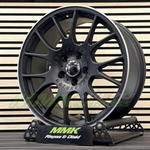 R19x8.5 5X120 ET 35 72.6 QC111 BLHMPL (Black Half Matt+Polished Lip) - Aluminija A riepas