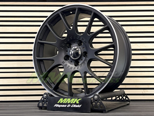 R19x8.5 5X120 ET 35 72.6 QC111 BLHMPL (Black Half Matt+Polished Lip) - Aluminija A riepas