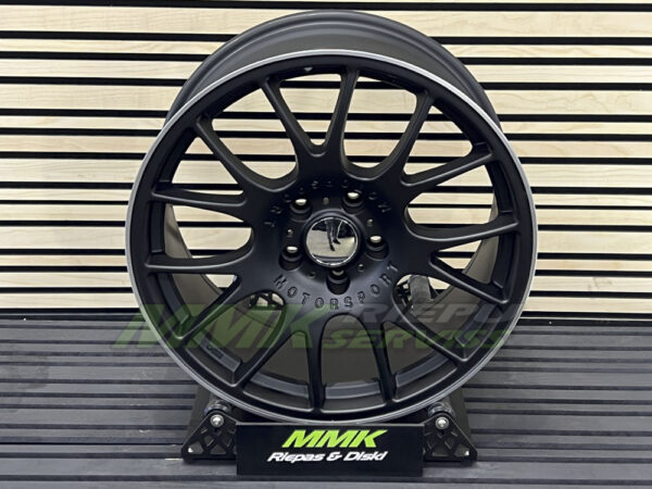 R19x8.5 5X120 ET 35 72.6 QC111 BLHMPL (Black Half Matt+Polished Lip) - Aluminija A riepas