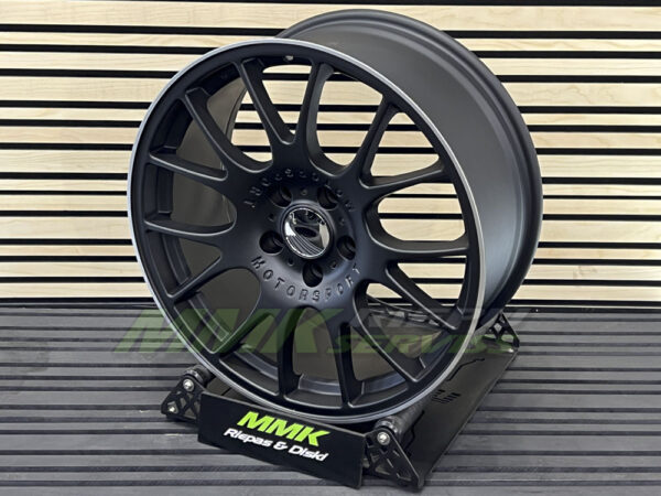 R19x8.5 5X120 ET 35 72.6 QC111 BLHMPL (Black Half Matt+Polished Lip) - Aluminija A riepas