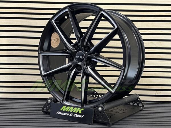 R19x8 5X114.3 ET 40 73.1 HX045 BLHM (Black Half Matt) - Aluminija A riepas