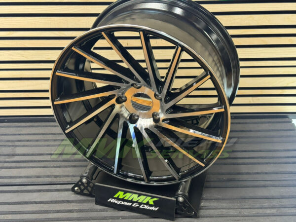 R19x9.5 5X120 ET 38 72.6 LU589 (M7L) MB (Black Polished) RACIN - Aluminija A riepas