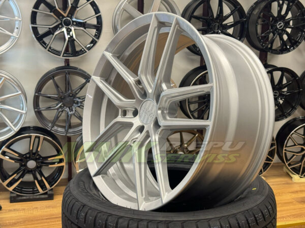 R20x8.5 5X112 ET 25 66.5 HX037 SS (Silver Shining) - Aluminija A riepas