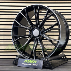 R20x8.5 5X112 ET 25 66.6 A5385 (INS0220) BLHM (Black Half Matt) - Aluminija A riepas