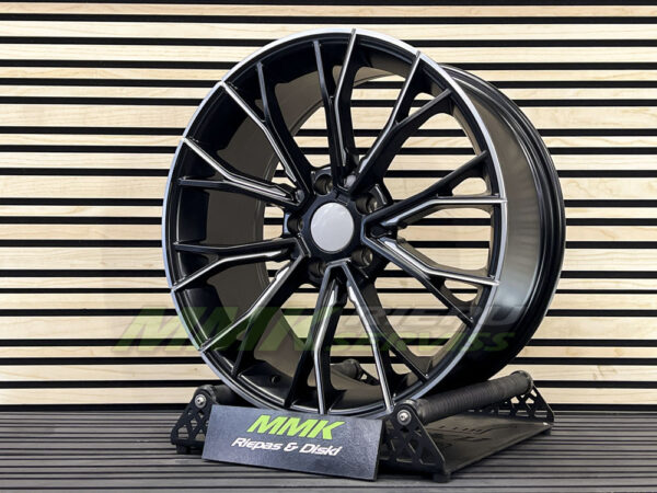 R20x8.5 5X112 ET 25 66.6 A5385 (INS0220) BLHM (Black Half Matt) - Aluminija A riepas