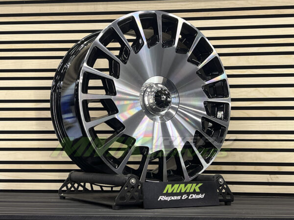 R20x8.5 5X112 ET 35 66.6 B1464 MB (Black Polished) - Aluminija A riepas