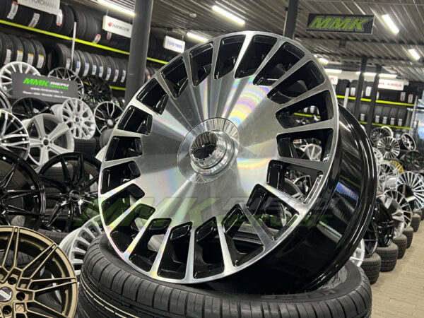 R20x8.5 5X112 ET 35 66.6 B1464 MB (Black Polished) - Aluminija A riepas