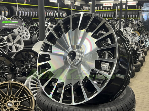 R20x8.5 5X112 ET 35 66.6 B1464 MB (Black Polished) - Aluminija A riepas