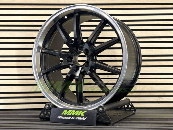 R20x8.5 5X112 ET 40 66.6 B1413 BLHMPL (Black Half Matt+Polished Lip) - Aluminija A riepas