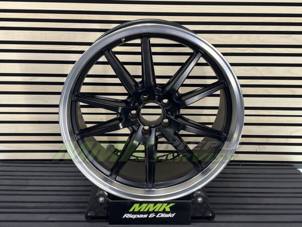 R20x8.5 5X112 ET 40 66.6 B1413 BLHMPL (Black Half Matt+Polished Lip) - Aluminija A riepas