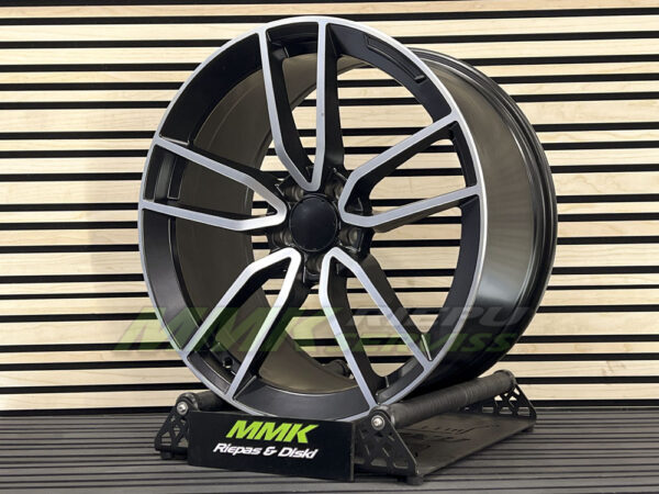 R20x8.5 5X112 ET 43 66.6 B5610 (IN5443) BLHMPL (Black Half Matt+Polished Lip) - Aluminija A riepas