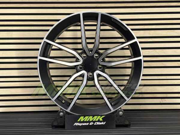 R20x8.5 5X112 ET 43 66.6 B5610 (IN5443) BLHMPL (Black Half Matt+Polished Lip) - Aluminija A riepas