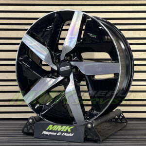 R20X8 5X108 ET 47 63.4 Fondmetal e-Joule Glossy Black Machined - Aluminija A riepas