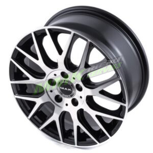 R20x9 5X112 ET28 66.6 MAK Arrow Black polished - Aluminija A riepas