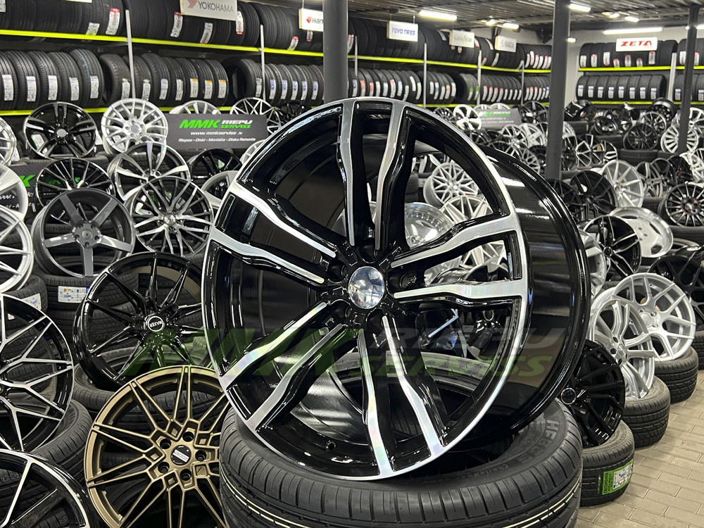 R21x10.5 5X120 ET 45 74.1 BY588 (DLJ588) MB (Black Polished) - Aluminija A riepas