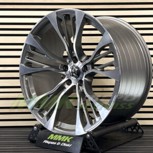 R21x10 5X120 ET 40 74.1 BK851 (FR765) MG (Grey Polished) - Aluminija A riepas