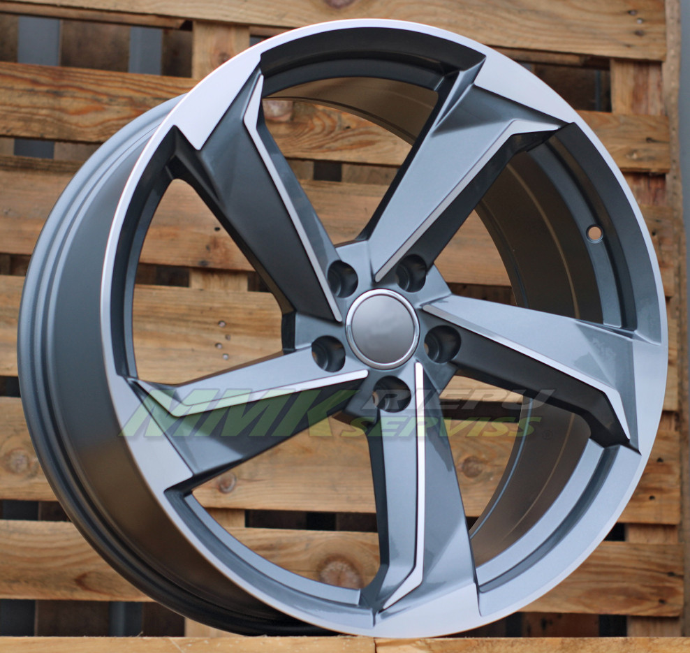 R17X7.5 5X112 ET45 66.5 B5185 Grey Polished (MG) AUD - Aluminija A riepas