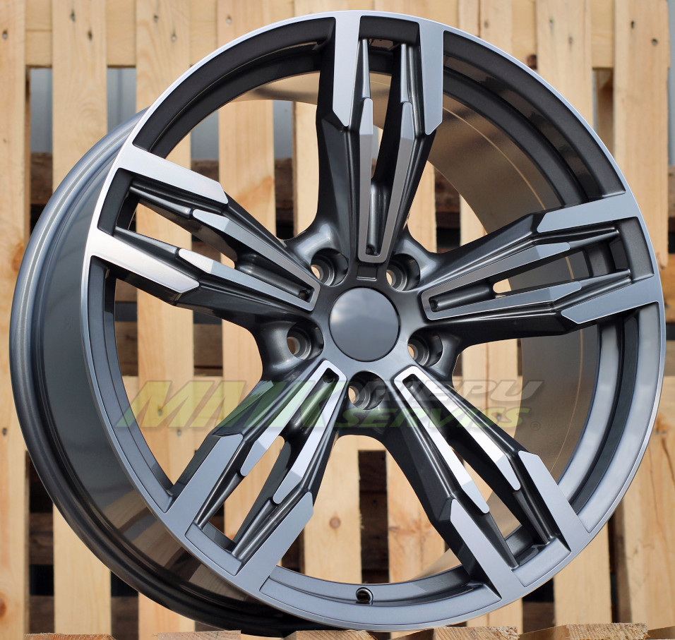 R17X8 5X120 ET34 72.6 BY983 (BK5730) Grey Polished (MG) BMW - Aluminija A riepas